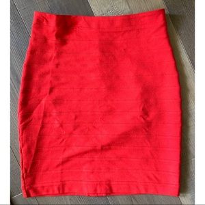🔥Red Hot🔥 Express Mid Length Skirt ❗️LIKE NEW❗️